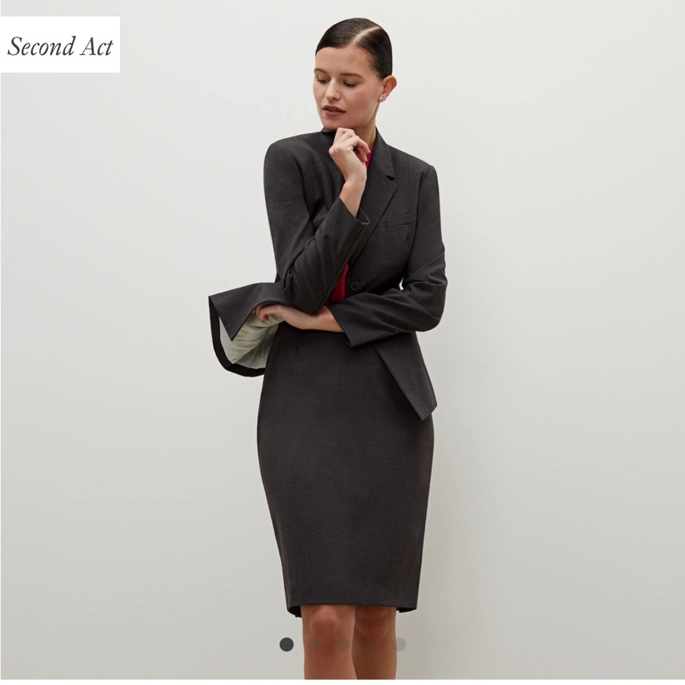 MM.LaFleur Charcoal Pencil Skirt